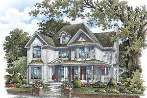 Exterior - Front Elevation 3 for Traditional House Plan #929-812 - 3 bed, 2.5 bath