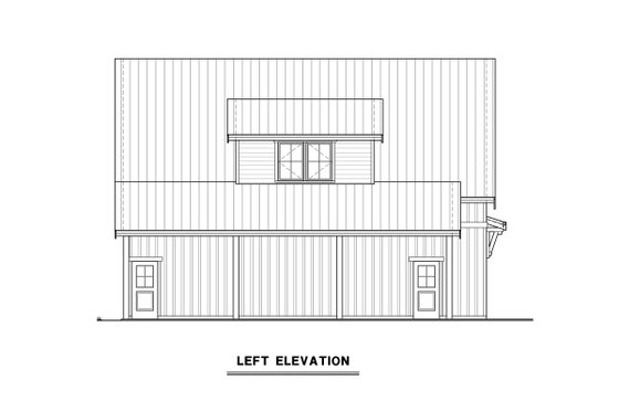 Exterior - Other Elevation for Farmhouse House Plan #1070-198 - 1 bed, 1 bath