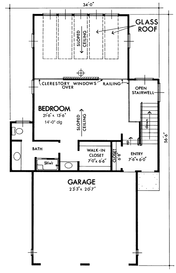 House Plan Design - Contemporary Floor Plan - Lower Floor Plan #320-1189