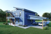 Contemporary Style House Plan - 3 Beds 2.5 Baths 2176 Sq/Ft Plan #932-1334 