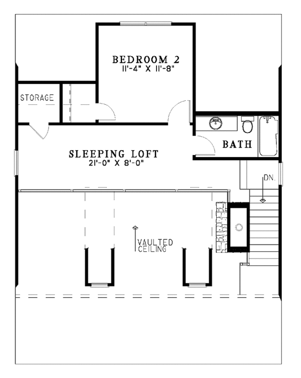 Dream House Plan - Craftsman Floor Plan - Upper Floor Plan #17-3150