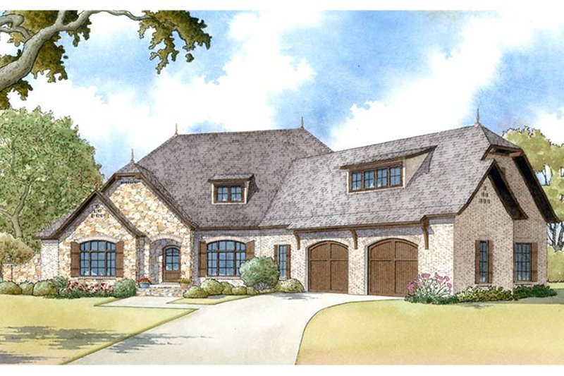 Dream House Plan - Country Exterior - Front Elevation Plan #17-3371