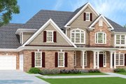 Traditional Style House Plan - 5 Beds 4.5 Baths 3384 Sq/Ft Plan #927-756 Exterior 