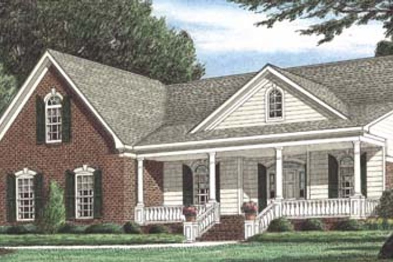 Home Plan - Traditional Exterior - Front Elevation Plan #34-142
