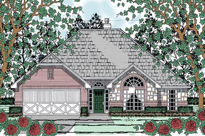 Dream House Plan - Exterior - Front Elevation 3 for Traditional House Plan #42-718 - 3 bed, 2 bath