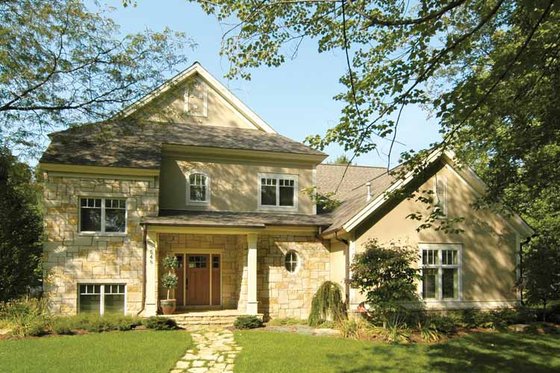 Exterior - Front Elevation 3 for Traditional House Plan #928-107 - 3 bed, 2.5 bath