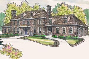 Traditional Exterior - Front Elevation Plan #124-463