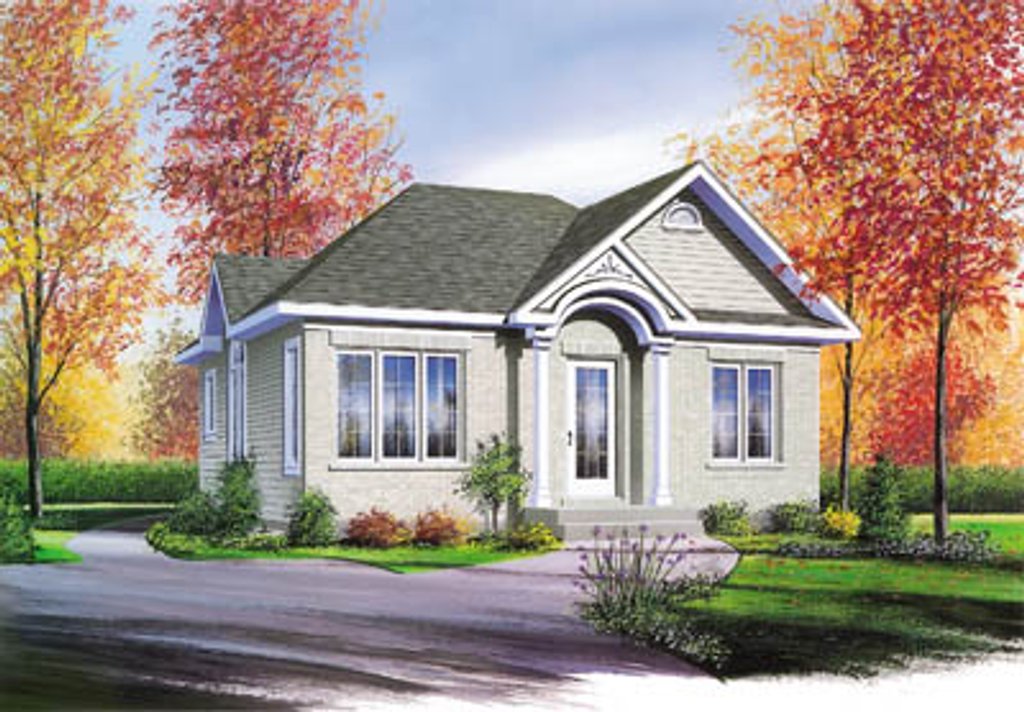 Cottage Style House Plan - 2 Beds 1 Baths 832 Sq/Ft Plan ...