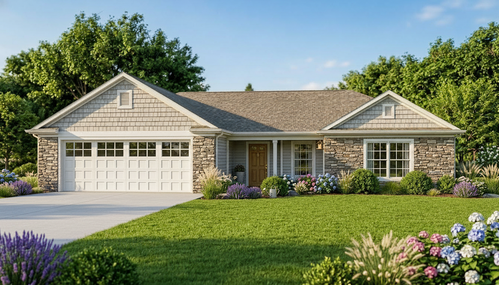 Exterior - Front Elevation 2 for Craftsman House Plan #1064-60 - 3 bed, 2 bath