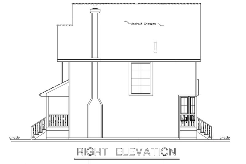 House Plan Design - Exterior - Other Elevation 1 for Cottage House Plan #18-289 - 3 bed, 3 bath