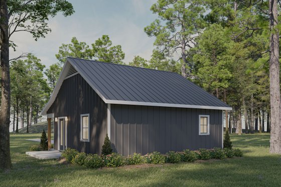 Exterior - Rear Elevation for Cottage House Plan #44-301 - 1 bed, 1 bath