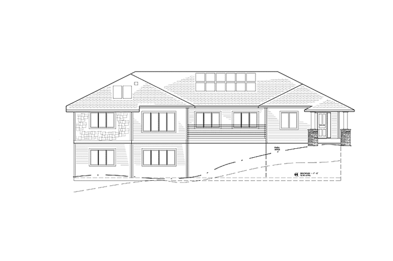 Home Plan - Exterior - Front Elevation 6 for Ranch House Plan #939-6 - 3 bed, 2.5 bath