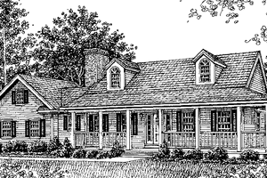 Dream House Plan - Colonial Exterior - Front Elevation Plan #1003-2
