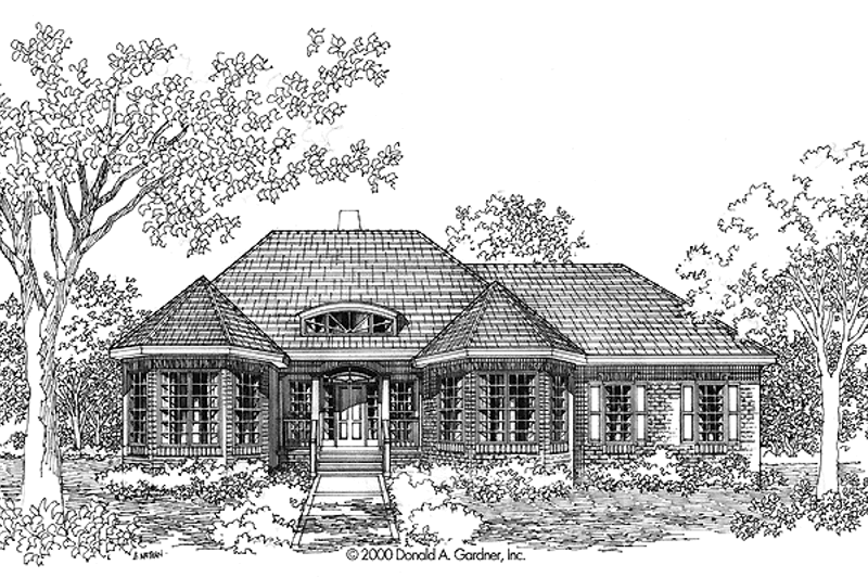 House Plan Design - European Exterior - Front Elevation Plan #929-580