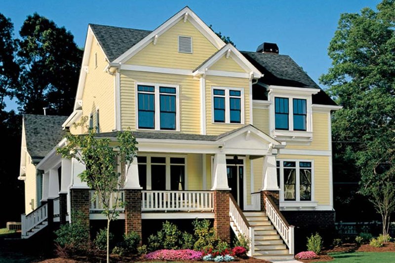 House Blueprint - Exterior - Front Elevation 4 for Craftsman House Plan #927-935 - 4 bed, 3.5 bath