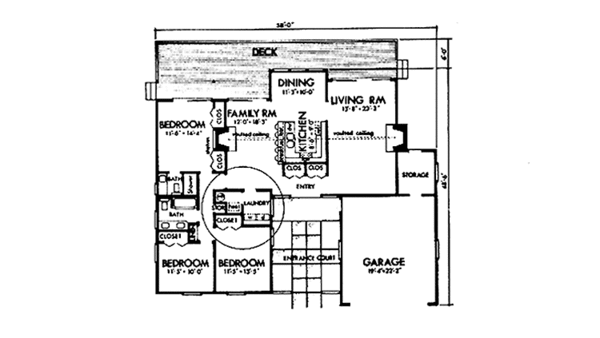 House Design - Prairie Floor Plan - Main Floor Plan #320-1311