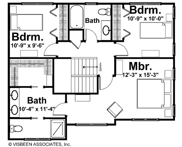 House Plan Design - Country Floor Plan - Upper Floor Plan #928-157