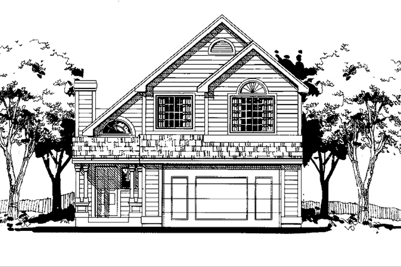 House Design - Country Exterior - Front Elevation Plan #300-109