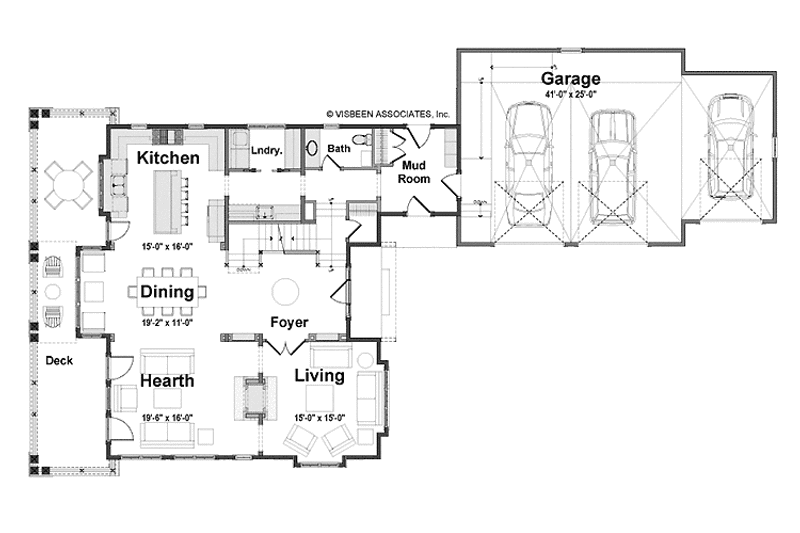 Home Plan - Floor Plan - Main Floor for Victorian House Plan #928-53 - 3 bed, 2.5 bath