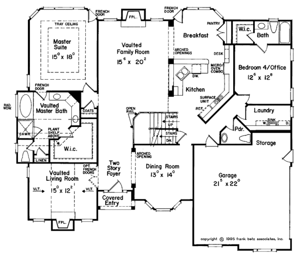 House Plan Design - European Floor Plan - Main Floor Plan #927-77