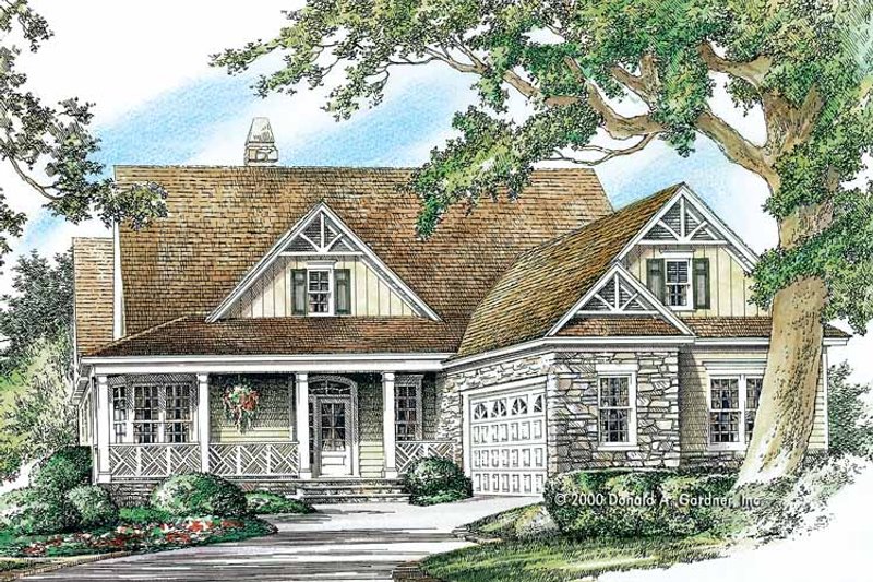 Architectural House Design - Exterior - Front Elevation 3 for Country House Plan #929-751 - 4 bed, 3 bath
