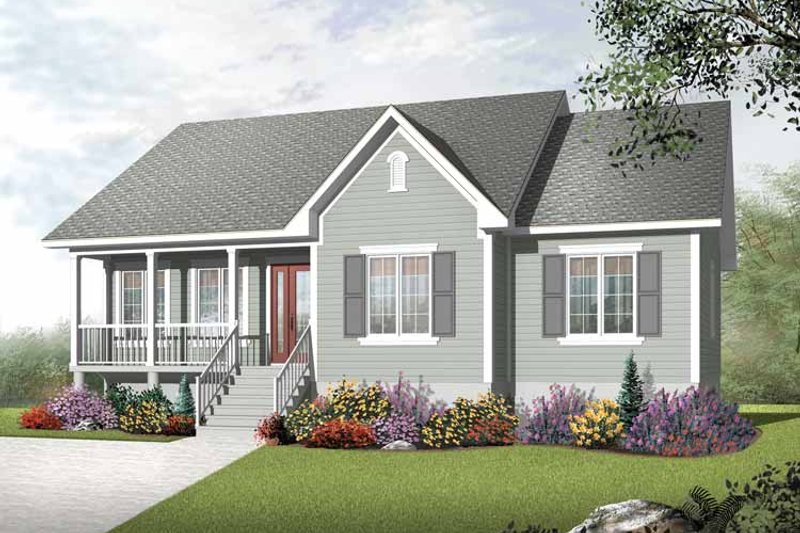 House Plan Design - Country Exterior - Front Elevation Plan #23-2400