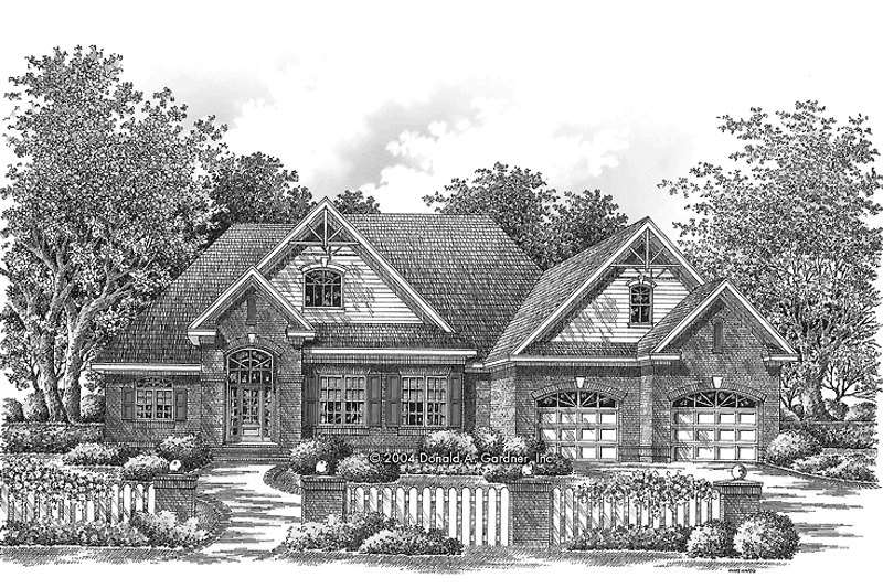 Dream House Plan - Exterior - Front Elevation 3 for Ranch House Plan #929-733 - 3 bed, 2 bath