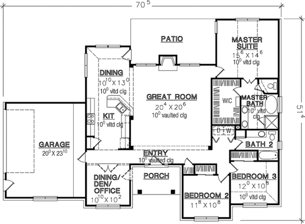 Dream House Plan - European Floor Plan - Main Floor Plan #472-385