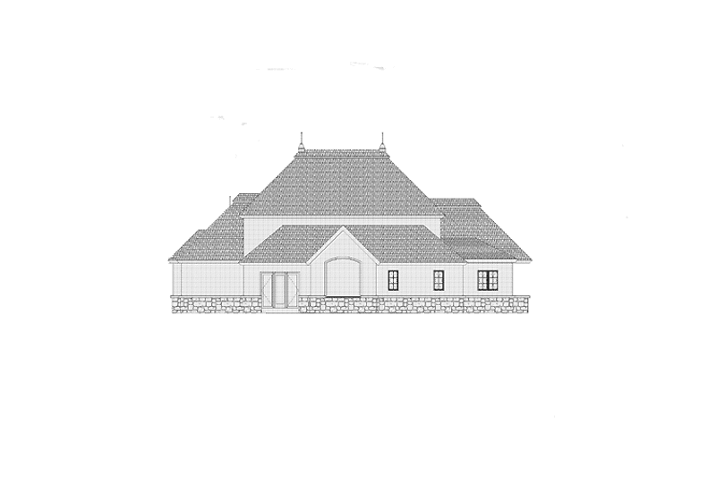 Home Plan - Exterior - Rear Elevation for Country House Plan #937-32 - 4 bed, 2.5 bath