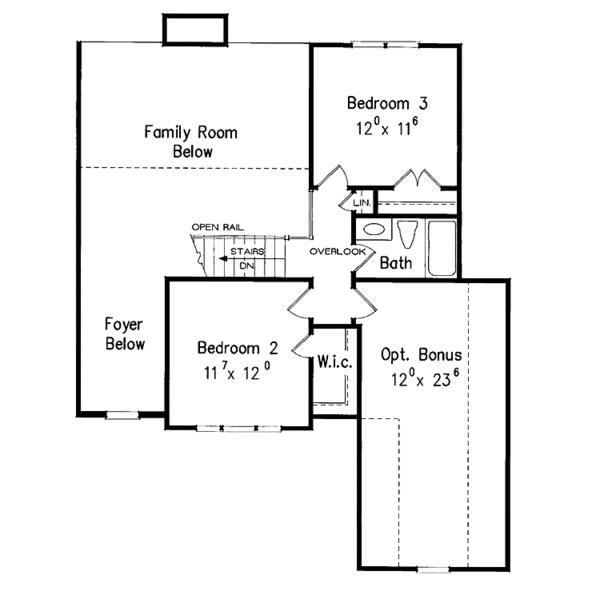 Country Floor Plan - Upper Floor Plan #927-271