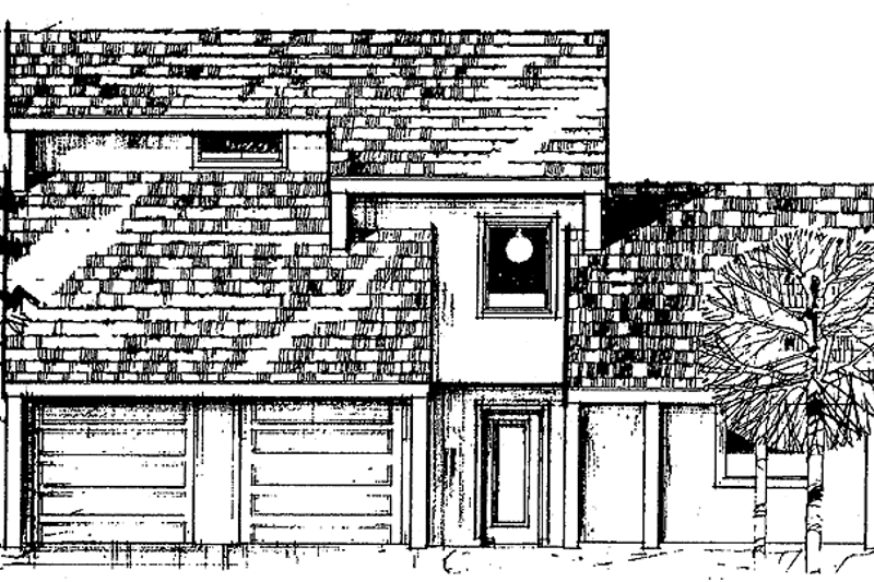 House Plan Design - Contemporary Exterior - Front Elevation Plan #60-735