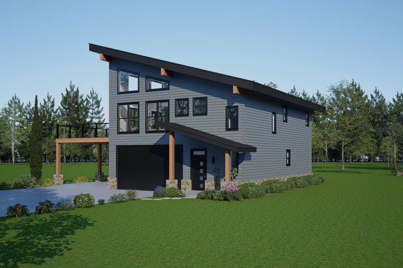 Dream House Plan - Exterior - Other Elevation 2 for Contemporary House Plan #932-1314 - 3 bed, 2.5 bath