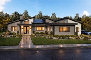 Modern Exterior - Front Elevation Plan #928-360