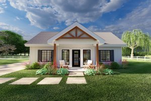 Farmhouse Exterior - Front Elevation Plan #126-296