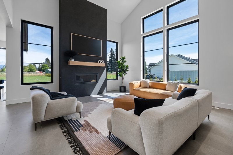 House Design - Interior - Family Room for Contemporary House Plan #1070-214 - 4 bed, 3.5 bath