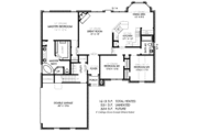 Traditional Style House Plan - 3 Beds 2 Baths 1613 Sq/Ft Plan #424-19 