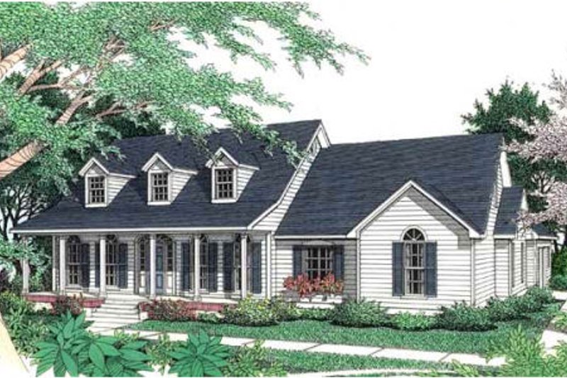 Home Plan - Southern Exterior - Front Elevation Plan #406-175