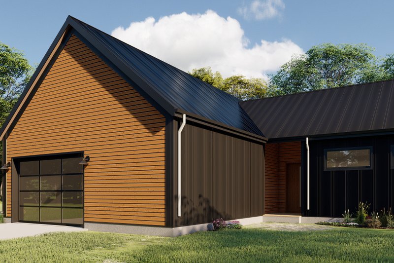 Architectural House Design - Exterior - Other Elevation for Contemporary House Plan #1092-9 - 3 bed, 2 bath