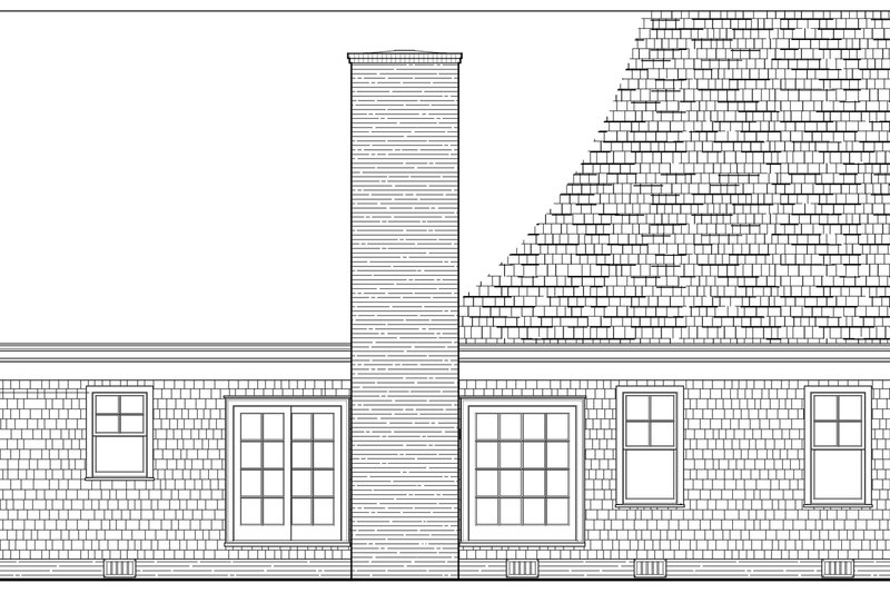 Architectural House Design - Exterior - Rear Elevation for Traditional House Plan #137-361 - 3 bed, 2.5 bath