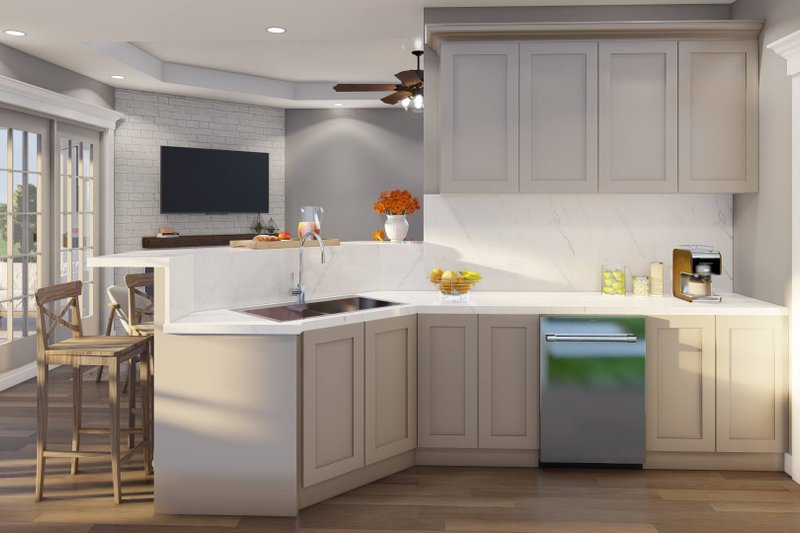 Dream House Plan - Interior - Kitchen for Craftsman House Plan #17-2463 - 3 bed, 2 bath
