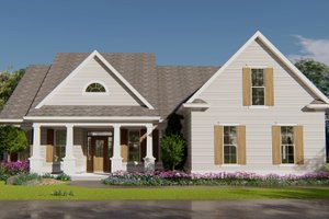 Traditional Exterior - Front Elevation Plan #54-397