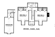 Country Style House Plan - 3 Beds 2.5 Baths 2200 Sq/Ft Plan #42-145 