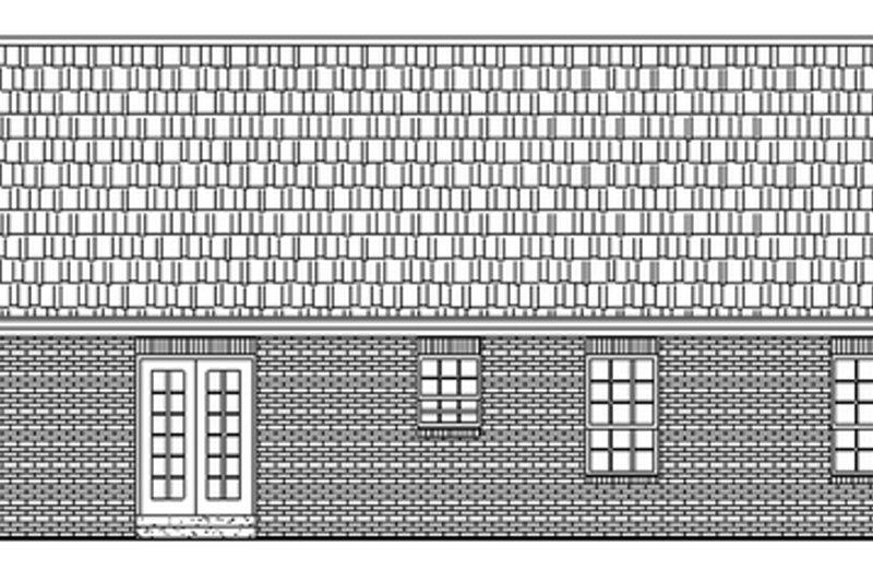 Home Plan - Exterior - Rear Elevation for Ranch House Plan #21-113 - 3 bed, 2.5 bath
