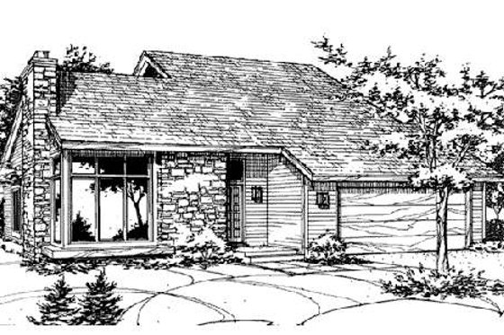 Exterior - Front Elevation for Traditional House Plan #320-309 - 3 bed, 3 bath