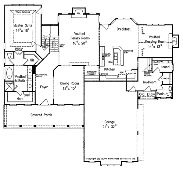 Dream House Plan - Country Floor Plan - Main Floor Plan #927-316