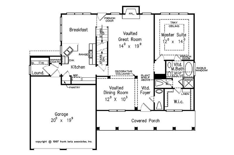 Home Plan - Floor Plan - Main Floor for Country House Plan #927-246 - 3 bed, 2.5 bath