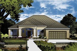 House Plan Design - European Exterior - Front Elevation Plan #1015-40