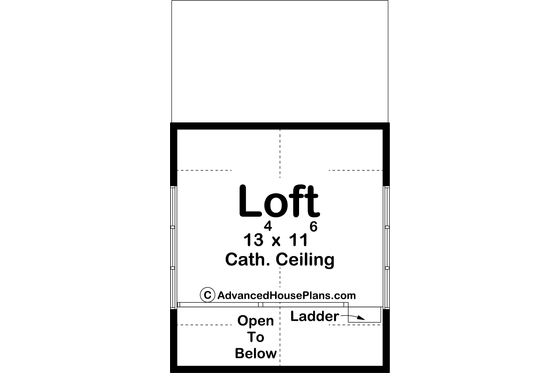 Floor Plan - Other Floor for Farmhouse House Plan #455-269, 0 bath