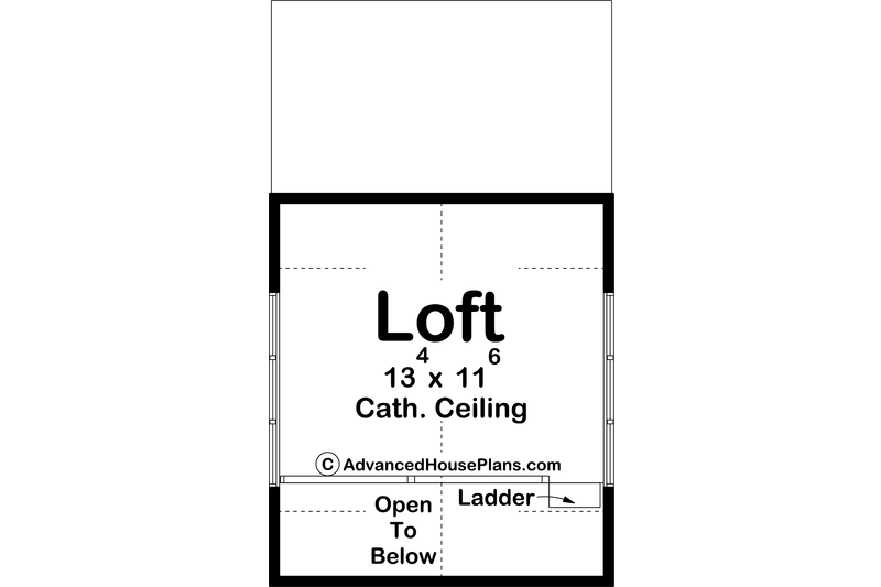 Home Plan - Floor Plan - Other Floor for Farmhouse House Plan #455-269, 0 bath