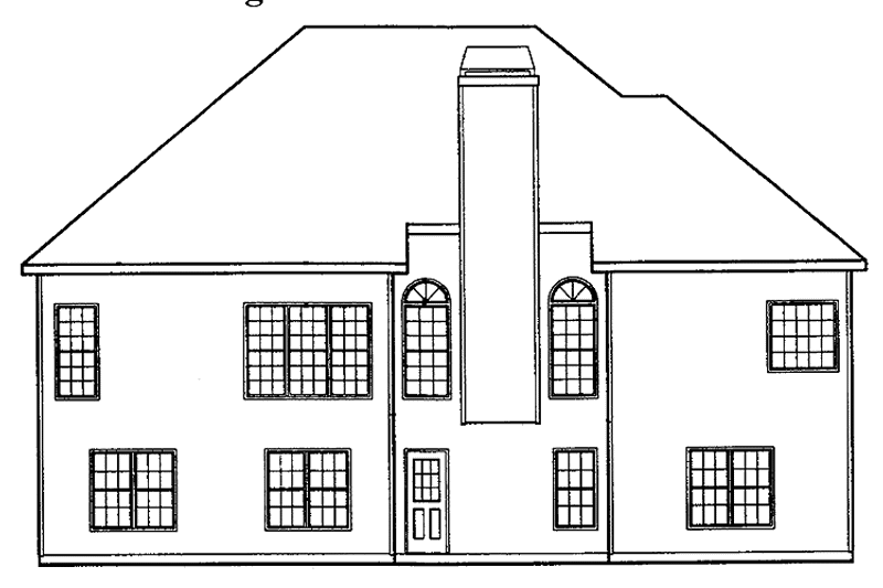 Home Plan - Exterior - Rear Elevation for Mediterranean House Plan #927-148 - 3 bed, 2.5 bath